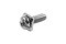 [E] น็อตยึดสายไฟ สแตนเลสชุบนิกเกิ้ล M3x10 mm พร้อมแหวนทรงสี่เหลี่ยม ขนาด 6x6 mm
